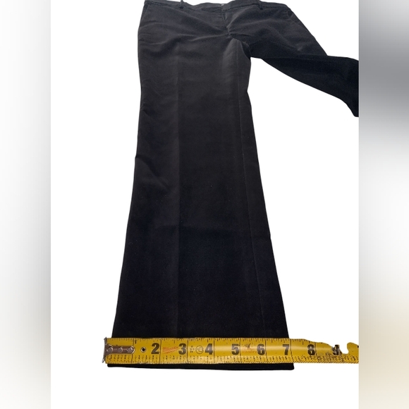 Ann Taylor Women's Black Velvet Devin Fit Dress Pants Cotton Polyester Size 4 - Picture 10 of 13